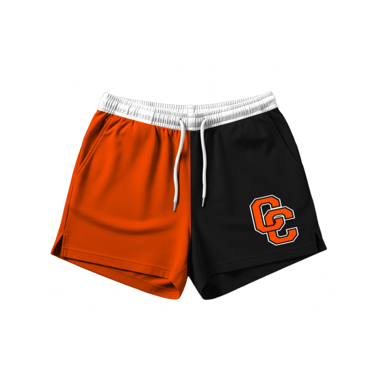 Orange And Black Chiefs Shorts