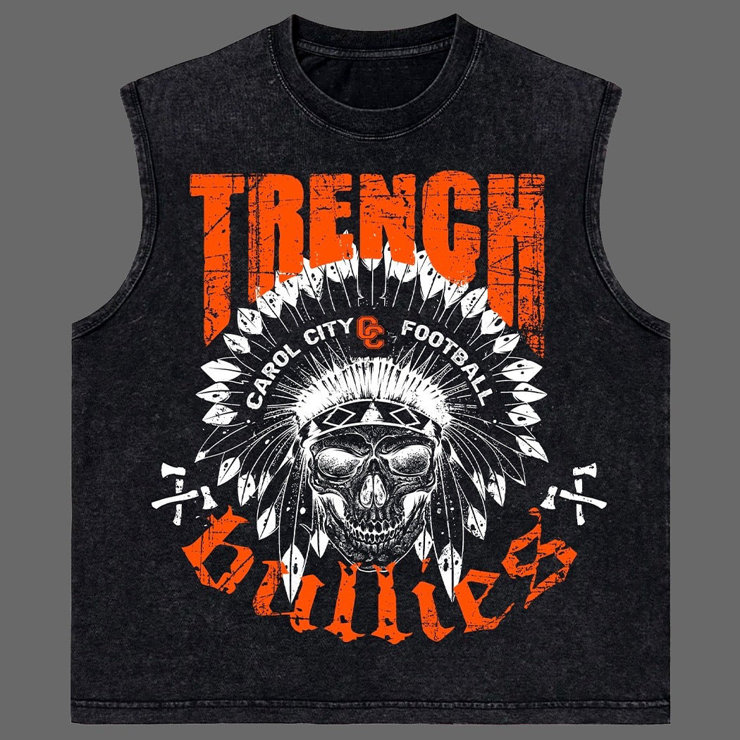 Trench Bullies Sleeveless Tee - Black